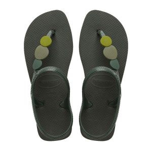 Klapki Havaianas Model Flash Urban Plus Kolor Zielony. Zielone klapki Havaianas, bez wzorów, z gumy, bez obcasa. Za 94,99 zł.
