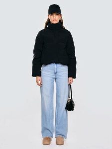 BIG STAR Kurtka puchowa w kolorze czarnym rozmiar: M. Czarne kurtki Big Star, m, bez wzorów, z puchu, bez kaptura. Za 284,99 zł.