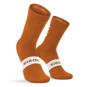 Skarpetki rowerowe unisex S1 Ochre Major. Brązowe skarpetki SIROKO, bez wzorów. Za 67,00 zł.