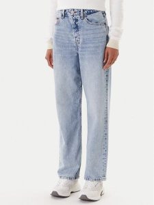 Tommy Jeans Jeansy Layla DW0DW20498 Niebieski Slim Fit. Niebieskie jeansy Tommy Jeans, bez wzorów, z bawełny. Za 329,99 zł.