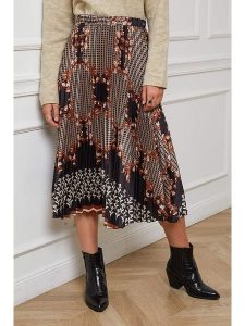 L'armoire de Suzette Spódnica w kolorze jasnobrązowo-czarnym rozmiar: 34/36. Brązowe spódnice L'armoire de Suzette, na co dzień, l, bez wzorów, klasyczne, midi. Za 69,99 zł.