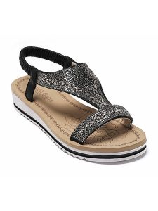 Sixth Sens Sandały w kolorze czarnym rozmiar: 39. Czarne sandały Sixth Sens, bez wzorów, z otwartym noskiem, bez obcasa, bez zapięcia. Za 93,81 zł.