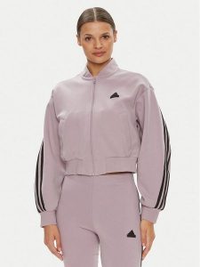 Adidas Bluza Future Icons 3-Stripes IS3652 Fioletowy Loose Fit. Fioletowe bluzy ADIDAS, l, bez wzorów, z syntetyku, bez kaptura. Za 379,99 zł.