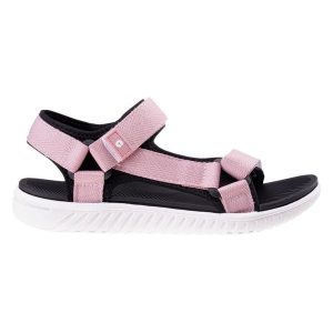 Sandały Hi-tec apodis wo's W 92800401571 różowe. Czerwone sandały bez wzorów, z materiału, bez obcasa, bez zapięcia. Za 134,25 zł.