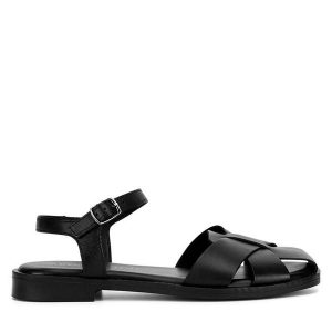 Sandały Sergio Bardi. Czarne sandały Sergio Bardi, bez wzorów, bez obcasa, na płaskiej podeszwie, bez zapięcia. Za 229,99 zł.