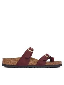 Birkenstock Japonki Mayari 1032984 Bordowy. Czerwone klapki Birkenstock, bez wzorów, z nubiku, bez obcasa. Za 494,99 zł.