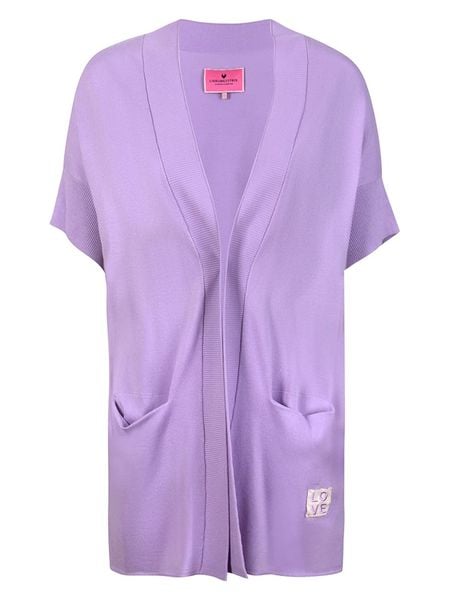 LIEBLINGSSTÜCK Kardigan w kolorze fioletowym rozmiar: 34. Różowe kardigany LIEBLINGSSTÜCK, bez wzorów, bez ramiączek. Za 161,73 zł.