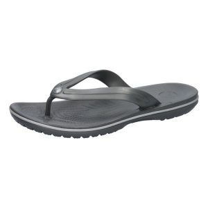 Japonki damskie Crocs Flip. Czarne klapki Crocs, bez wzorów, z materiału, bez obcasa. Za 226,00 zł.