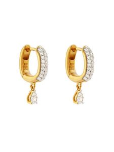 Guess Kolczyki JSBE04 506JW Złoty. Żółte kolczyki Guess, metalowe. Za 379,99 zł.