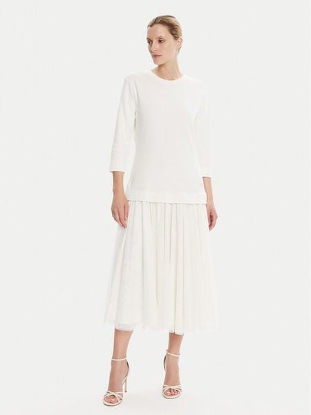 JOOP! Sukienka codzienna 58 253JE58Taren 30047770 Écru Regular Fit. Sukienki JOOP!, na co dzień, bez wzorów, z syntetyku, bez kołnierzyka, bez ramiączek, proste. Za 549,00 zł.