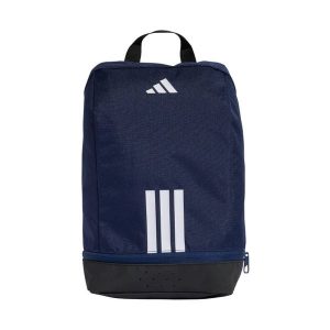 Torba na buty adidas Tiro, 10,7 L, granatowa. Niebieskie torby podróżne i sportowe ADIDAS, bez wzorów, z poliesteru. Za 60,99 zł.
