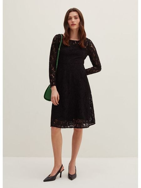 STEFANEL Sukienka w kolorze czarnym rozmiar: 34. Czarne sukienki Stefanel, bez wzorów, z bawełny, bez kołnierzyka, bez ramiączek, midi. Za 87,19 zł.