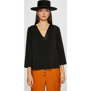 Vero Moda - Bluzka. Szare bluzki marki Vero Moda, z elastanu. W wyprzedaży za 99,90 zł.