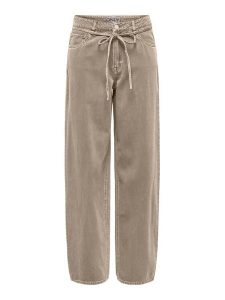 ONLY Jeansy Gianna 15372521 Beżowy Straight Leg. Brązowe jeansy ONLY, bez wzorów, z jeansu. Za 199,99 zł.