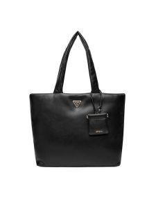 Guess Torebka Sunetra HWNG75 34230 Czarny. Czarne shopper bag Guess, z aplikacjami, ze skóry, bez dodatków. Za 489,99 zł.