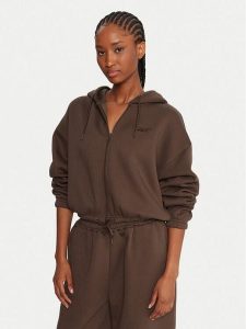 Reebok Bluza Reebok X Ewa Chodakowska RK25307CCW Brązowy Relaxed Fit. Brązowe bluzy Reebok, xs, bez wzorów, z bawełny, bez kaptura. Za 199,99 zł.