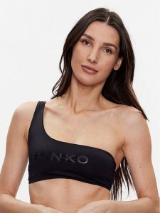 Pinko Góra od bikini Ballo 101041 A0S4 Czarny. Czarne bikini Pinko, bez wzorów, z syntetyku. Za 339,99 zł.