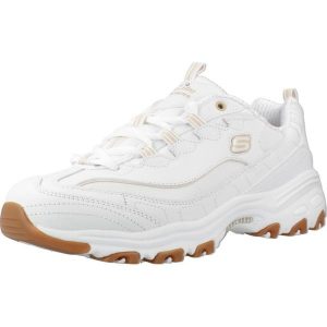 Buty SKECHERS 149807S Biały. Białe buty trekkingowe Skechers, ze skóry, bez zapięcia. Za 339,99 zł.