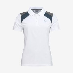 Koszulka polo damska CLUB 22 Tech. Białe bluzki Head, m, bez wzorów, z poliesteru, sportowe, bez kołnierzyka, bez ramiączek. W wyprzedaży za 140,00 zł.