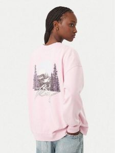Roxy Bluza Cross Your Mind ERJFT05113 Różowy Regular Fit. Czerwone bluzy Roxy, m, bez wzorów, z syntetyku, bez kaptura. Za 259,99 zł.