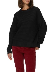 S.Oliver Sweter w kolorze czarnym rozmiar: 42. Czarne swetry oversize s.Oliver, s, bez wzorów, prążkowane, bez ramiączek. Za 110,29 zł.