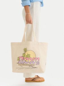 Roxy Torebka CWBEO-ROXY-L-002-09 Beżowy. Brązowe torebki klasyczne Roxy, bez wzorów, z materiału, bez dodatków. Za 79,99 zł.