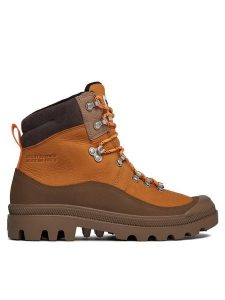 Palladium Trapery Pallabrousse Hkr Wp+ 98840-203-M Brązowy. Brązowe buty zimowe Palladium, ze skóry, bez obcasa, bez zapięcia. Za 829,99 zł.