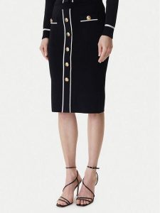 Marciano Guess Spódnica ołówkowa 6RGD03 5905Z Czarny Regular Fit. Czarne spódnice Marciano Guess, s, z aplikacjami, z wiskozy. Za 363,99 zł.