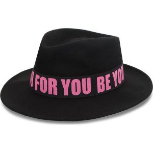 Kapelusz TRUSSARDI JEANS - Fedora Felt 59Z00107 K302. Czarne kapelusze marki Trussardi Jeans, z jeansu. W wyprzedaży za 229,00 zł.