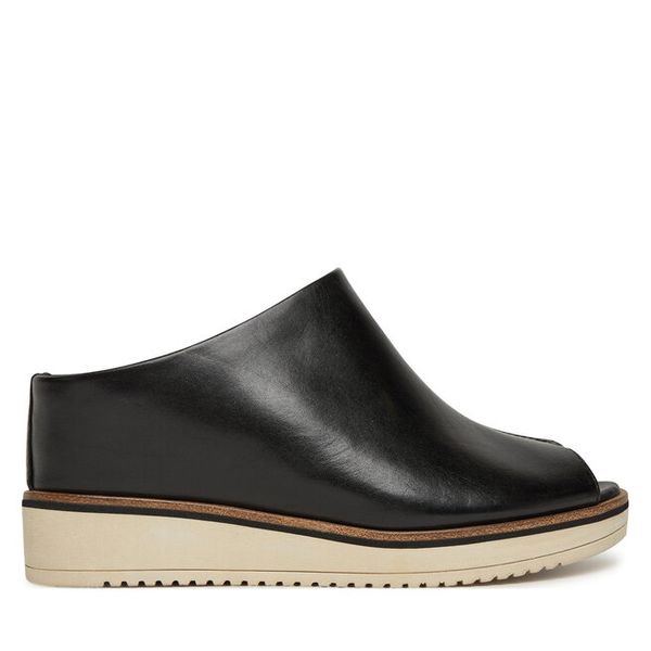 Klapki Tamaris. Czarne klapki Tamaris, bez wzorów, bez obcasa. Za 379,99 zł.