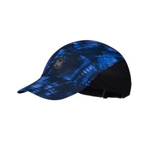Czapka z daszkiem do biegania Buff Speed Cap. Niebieskie czapki Buff, bez wzorów, sportowe. W wyprzedaży za 104,93 zł.
