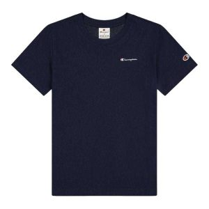 T-shirt Damski Logo. Niebieskie t-shirty Champion, bez wzorów, bez kołnierzyka, bez ramiączek. Za 130,99 zł.