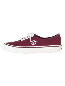 Vans Skórzane sneakersy "Authentic One Piece DX" w kolorze bordowym rozmiar: 43. Czerwone trampki Vans, bez wzorów, bez zapięcia. Za 141,19 zł.