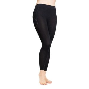 Legginsy wełniane z długą nogawką damskie Brubeck ACTIVE WOOL. Czarne legginsy Brubeck, bez wzorów, z elastanu, długie. Za 149,99 zł.