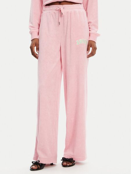 Juicy Couture Spodnie dresowe Regan JCWBJ125335 Różowy Wide Leg. Czerwone spodnie dresowe Juicy Couture, xxs, bez wzorów, z dresówki. Za 339,99 zł.