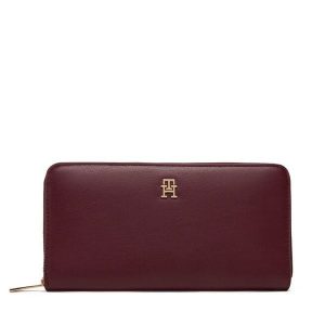 Portfel Tommy Hilfiger. Czerwone portfele TOMMY HILFIGER, bez wzorów. Za 249,99 zł.