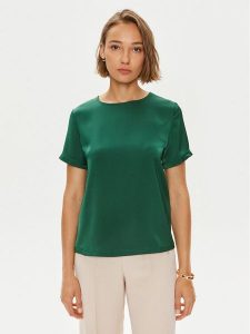 Weekend Max Mara Bluzka Gilbert 2425946051 Zielony Regular Fit. Zielone bluzki Weekend Max Mara, s, bez wzorów, z syntetyku, bez kołnierzyka, bez ramiączek. Za 249,99 zł.