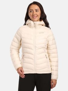 Kilpi Kurtka zimowa "Rebeki" w kolorze beżowym rozmiar: 36. Brązowe kurtki Kilpi, na zimę, bez wzorów, z puchu, bez kaptura. Za 260,99 zł.