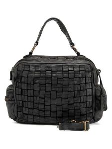 Melina C Skórzana torebka "Alonte" w kolorze czarnym - 36 x 28 x 15 cm rozmiar: onesize. Czarne torebki klasyczne Melina C, bez wzorów, z materiału, przez ramię, bez dodatków. Za 543,99 zł.