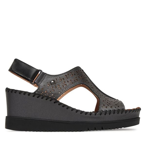 Sandały Pikolinos. Brązowe sandały Pikolinos, bez wzorów, bez obcasa, na koturnie, bez zapięcia. Za 599,99 zł.