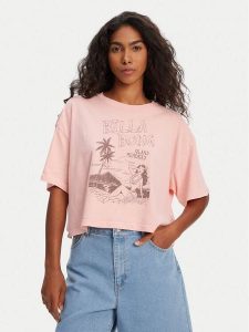 Billabong T-Shirt Island Memories EBJZT00427 Koralowy Oversize. Pomarańczowe t-shirty Billabong, l, bez wzorów, z bawełny, bez kołnierzyka, bez ramiączek. Za 79,99 zł.