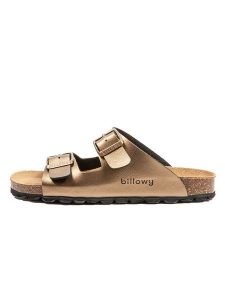 Billowy Klapki w kolorze brązowym rozmiar: 38. Brązowe klapki Billowy, bez wzorów, z otwartym noskiem, bez obcasa. Za 133,95 zł.