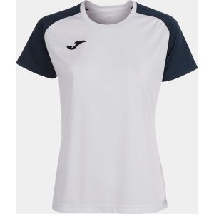 Koszulka do piłki nożnej damska Joma Academy IV. Niebieskie bluzki JOMA, xl, bez wzorów, z poliesteru, sportowe, bez kołnierzyka, bez ramiączek. Za 136,99 zł.