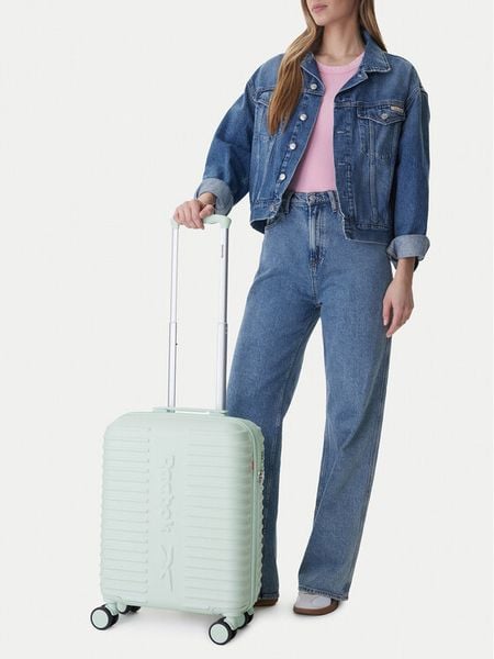 Reebok Walizka kabinowa CEO-RBK-WAL-027-S Niebieski. Niebieskie walizki Reebok, bez wzorów, z tworzywa sztucznego. Za 279,99 zł.