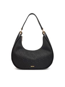 DKNY Torebka R44CFI48 Czarny. Czarne torebki klasyczne DKNY, bez wzorów, ze skóry, bez dodatków. Za 509,99 zł.