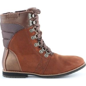 Buty Columbia Twentythird Ave Wp Mid W BL2769-256 brązowe. Brązowe botki bez wzorów, z gumy, bez obcasa, bez zapięcia. Za 544,84 zł.