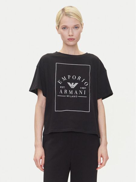 Emporio Armani Underwear T-Shirt EW000553 AF10887 UC001 Czarny Loose Fit. Czarne t-shirty Emporio Armani Underwear, xs, bez wzorów, z bawełny, bez kołnierzyka, bez ramiączek. Za 129,99 zł.