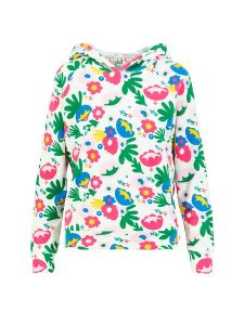 Blutsgeschwister Bluza "Miracle of Wimbledonhappy" w kolorze białym ze wzorem rozmiar: S. Białe bluzy Blutsgeschwister, s, bez wzorów, z bawełny, z kapturem. Za 158,10 zł.