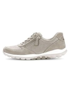 Gabor Skórzane sneakersy w kolorze beżowym rozmiar: 37,5. Brązowe trampki Gabor, bez wzorów, bez zapięcia. Za 229,95 zł.