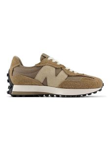New Balance Skórzane sneakersy "327" w kolorze jasnobrązowym rozmiar: 42. Brązowe trampki New Balance, bez wzorów, z materiału, bez zapięcia. Za 426,06 zł.